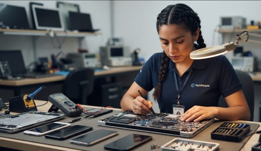 TÉCNICO EN REPARACIÓN DE COMPUTADORAS Y CELULARES TechPeople iShop - Mixup
